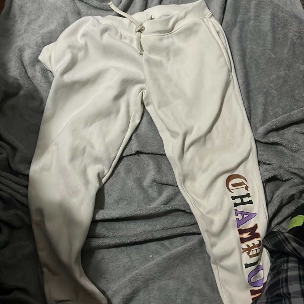 Cream colored campion joggers.